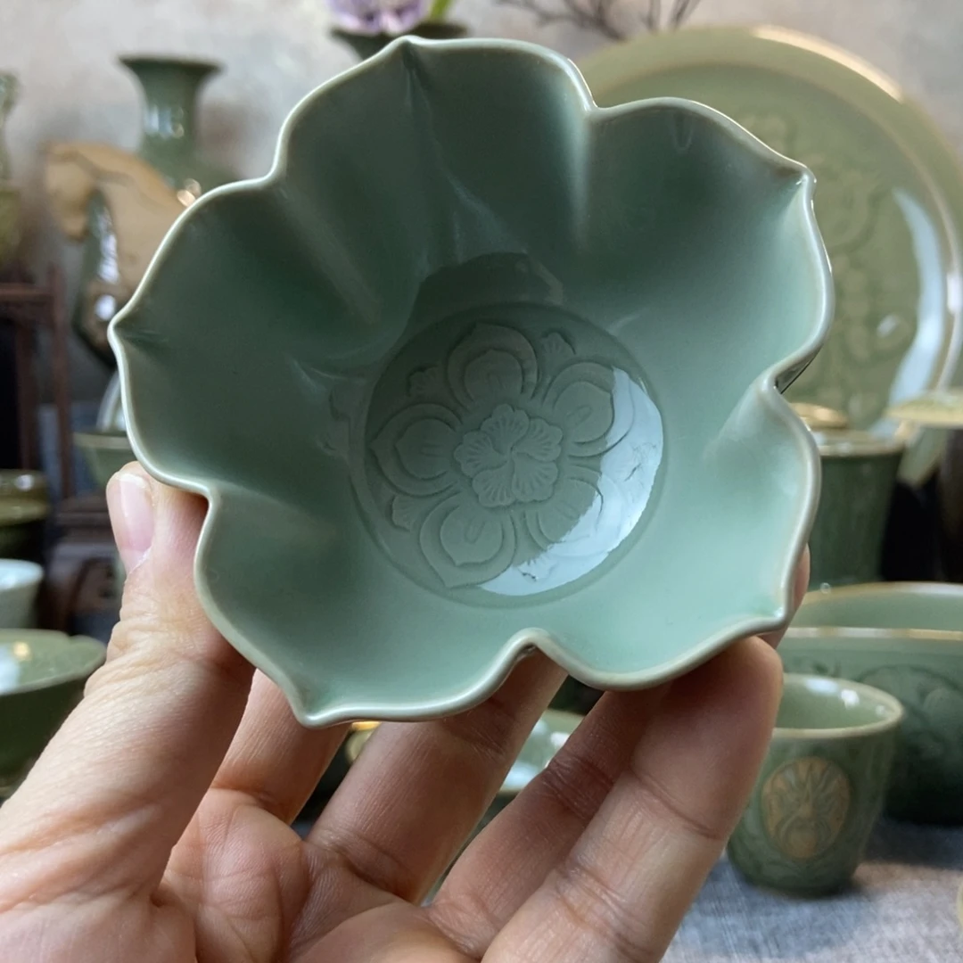 耀州窑福利款花口杯