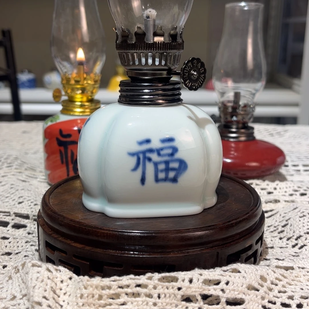 摆件景德镇陶瓷香薰灯