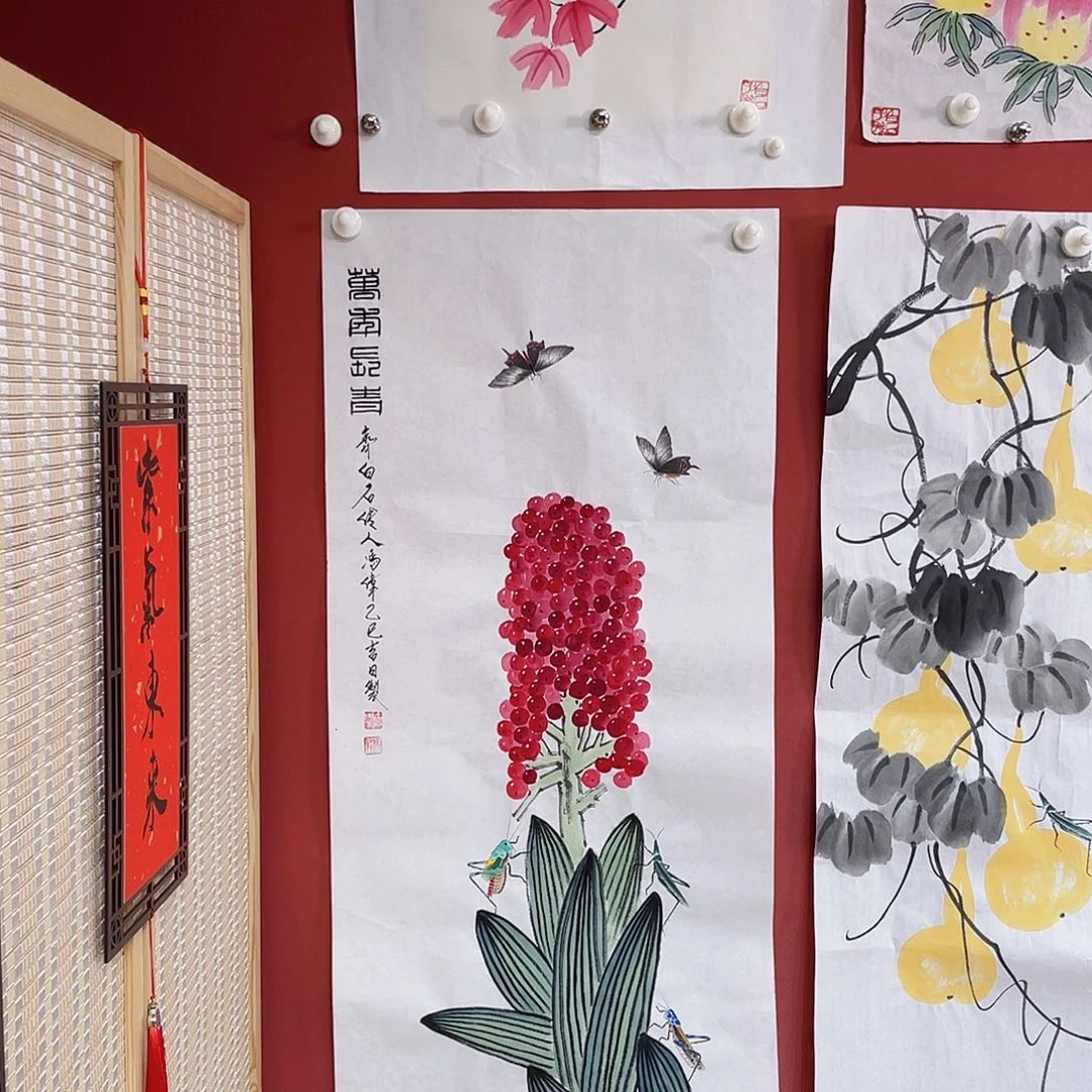 国画冯伟老师手绘国画作品音浩