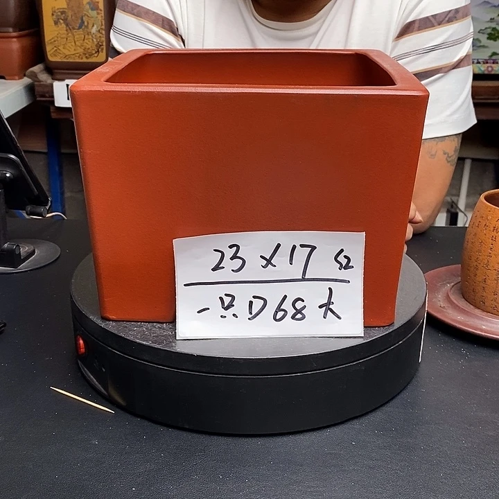 紫砂花盆货号一只D68大