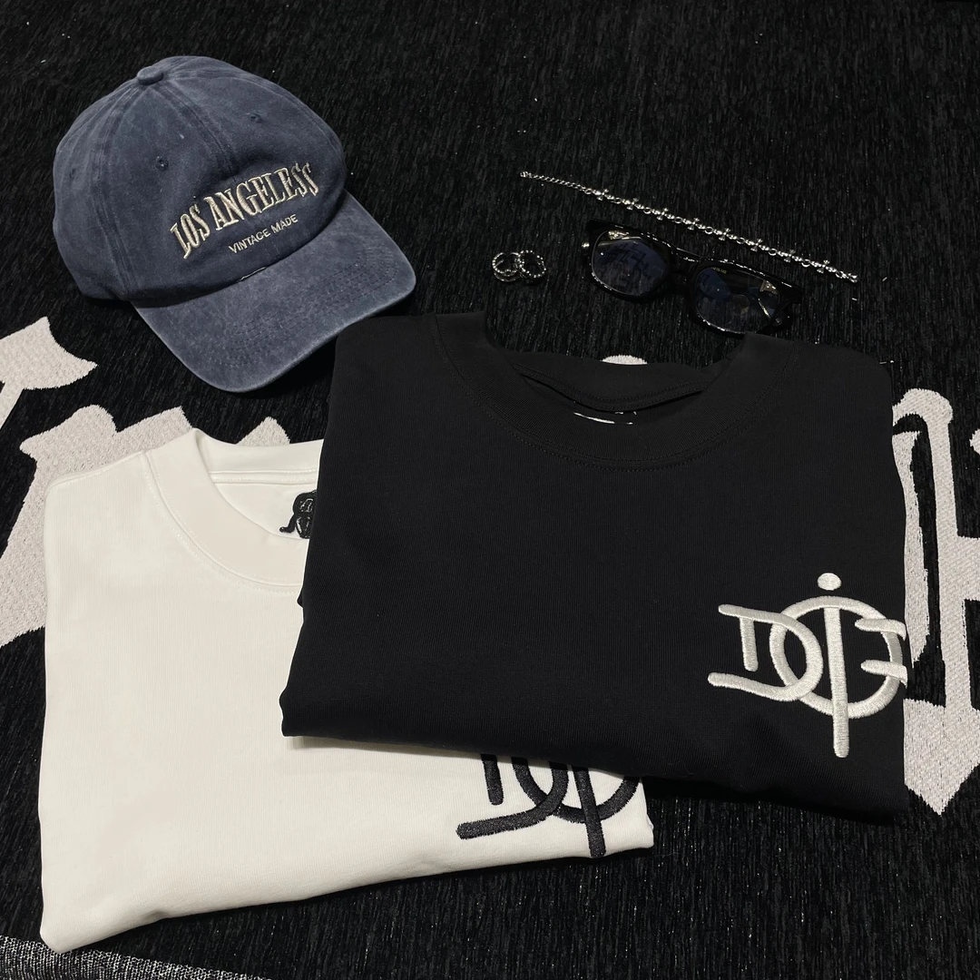 25春夏季新款潮流休闲T恤【502】 D家刺绣