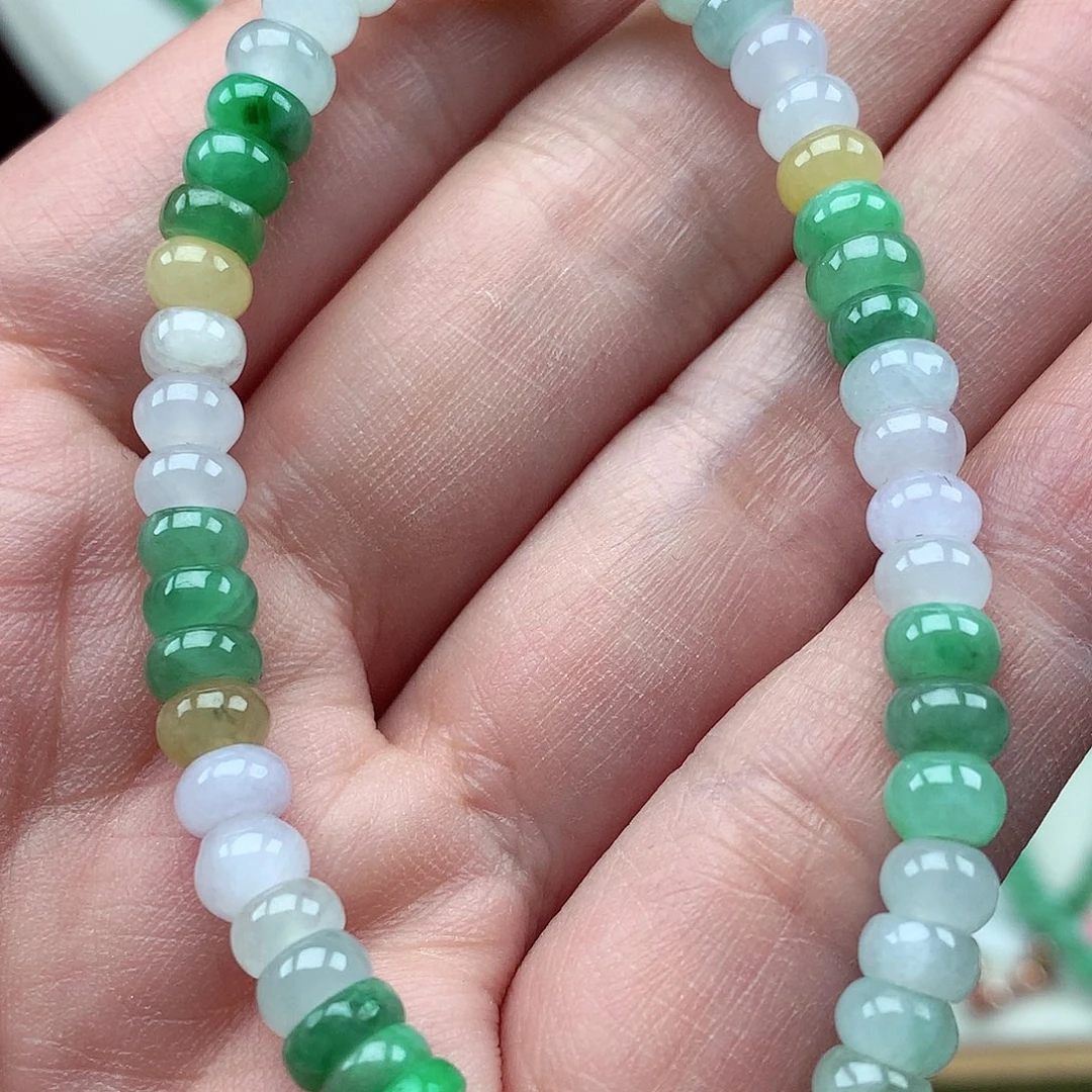 翡翠未镶嵌毛衣链翡翠