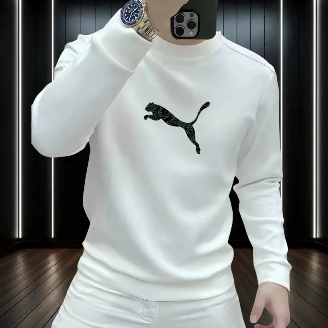 新款卫衣男女同款时尚印花圆领百搭春秋打底ins套头宽松休闲男士