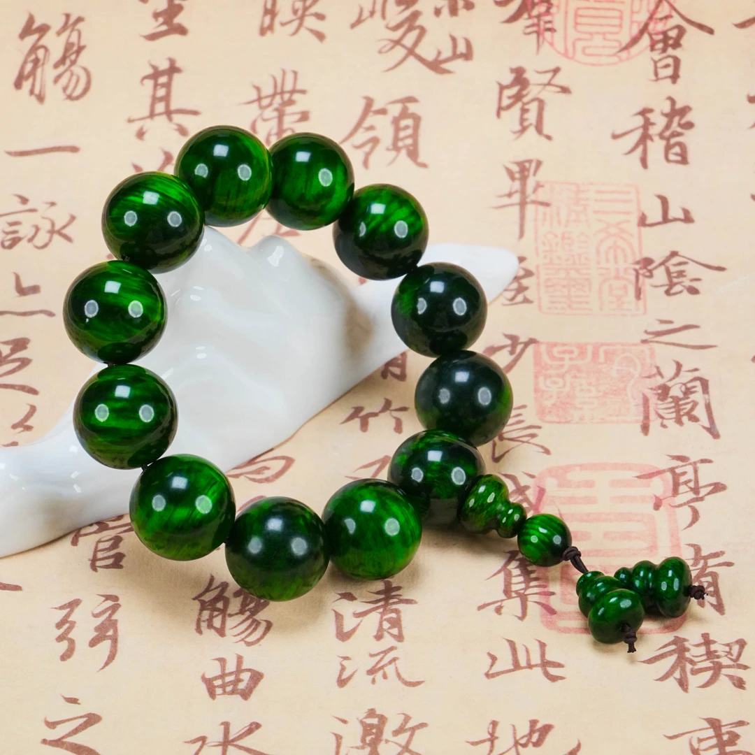 SC-338  20mm水墨丹青顺纹手串