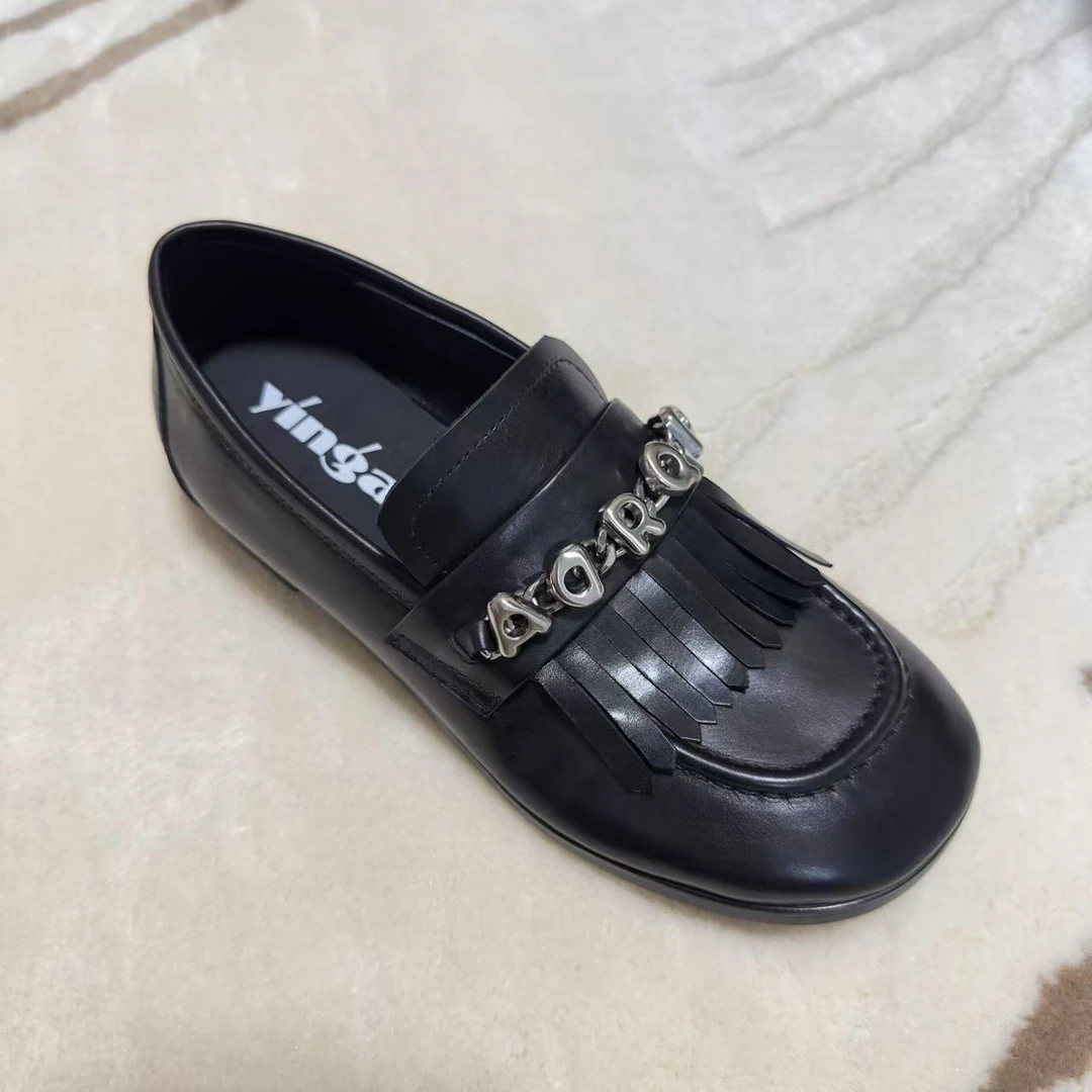 [甄熙】238-1女鞋平底方圆头楦舒适百搭软底软面