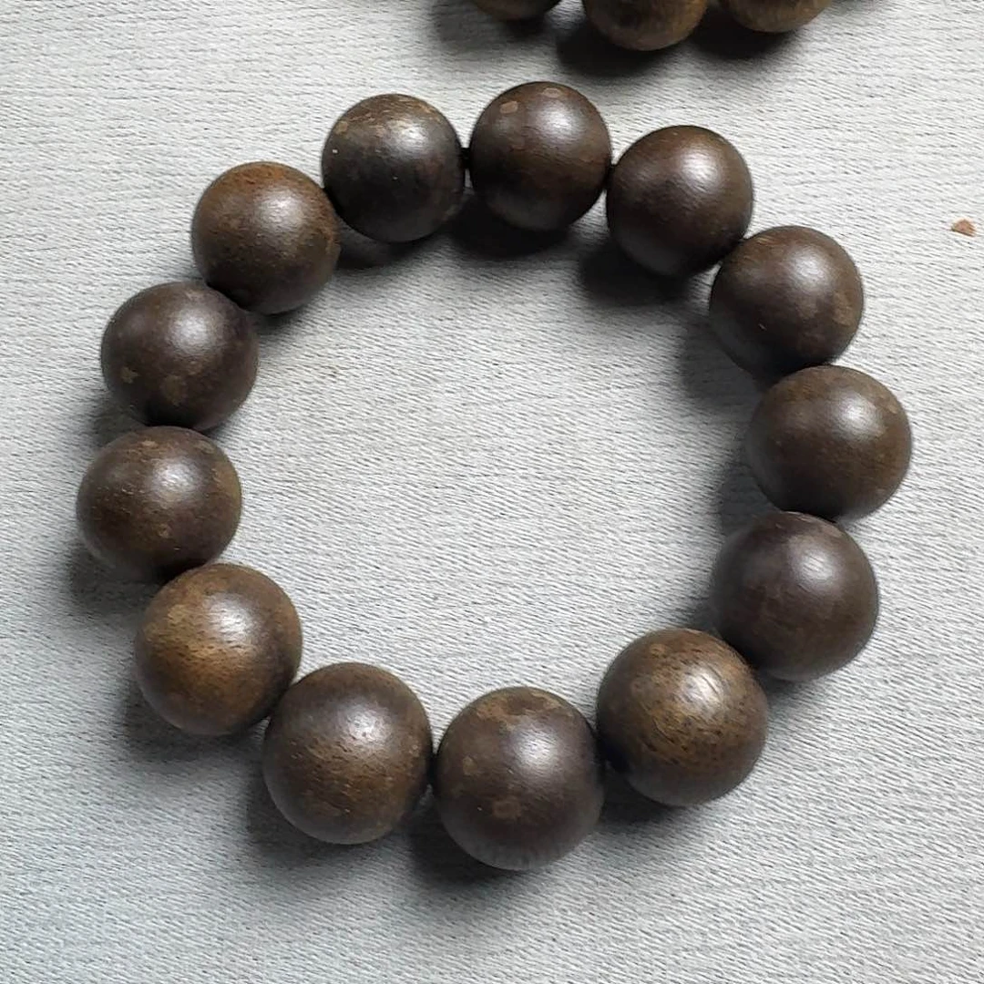 沉香香囊沉香115虎斑圆珠单圈卡18发一