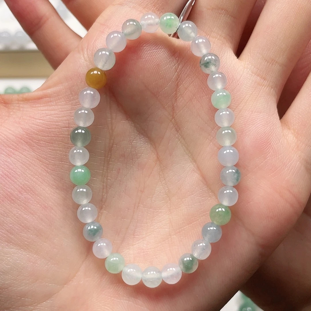 未镶嵌手串翡翠卡5.3