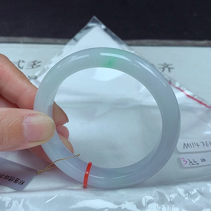 翡翠未镶嵌手镯55圈4361