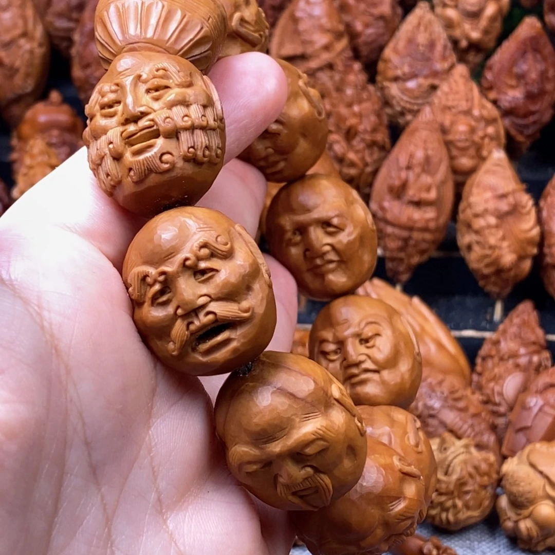 橄榄核手串/手链2.3刀铲 须派十八罗汉手串