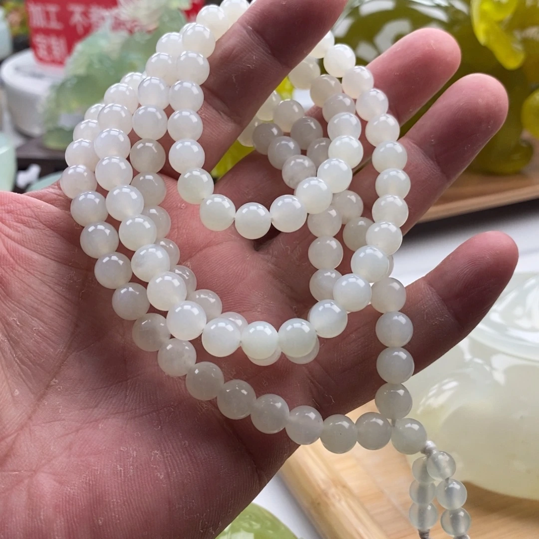 岫玉未镶嵌四大名玉手链