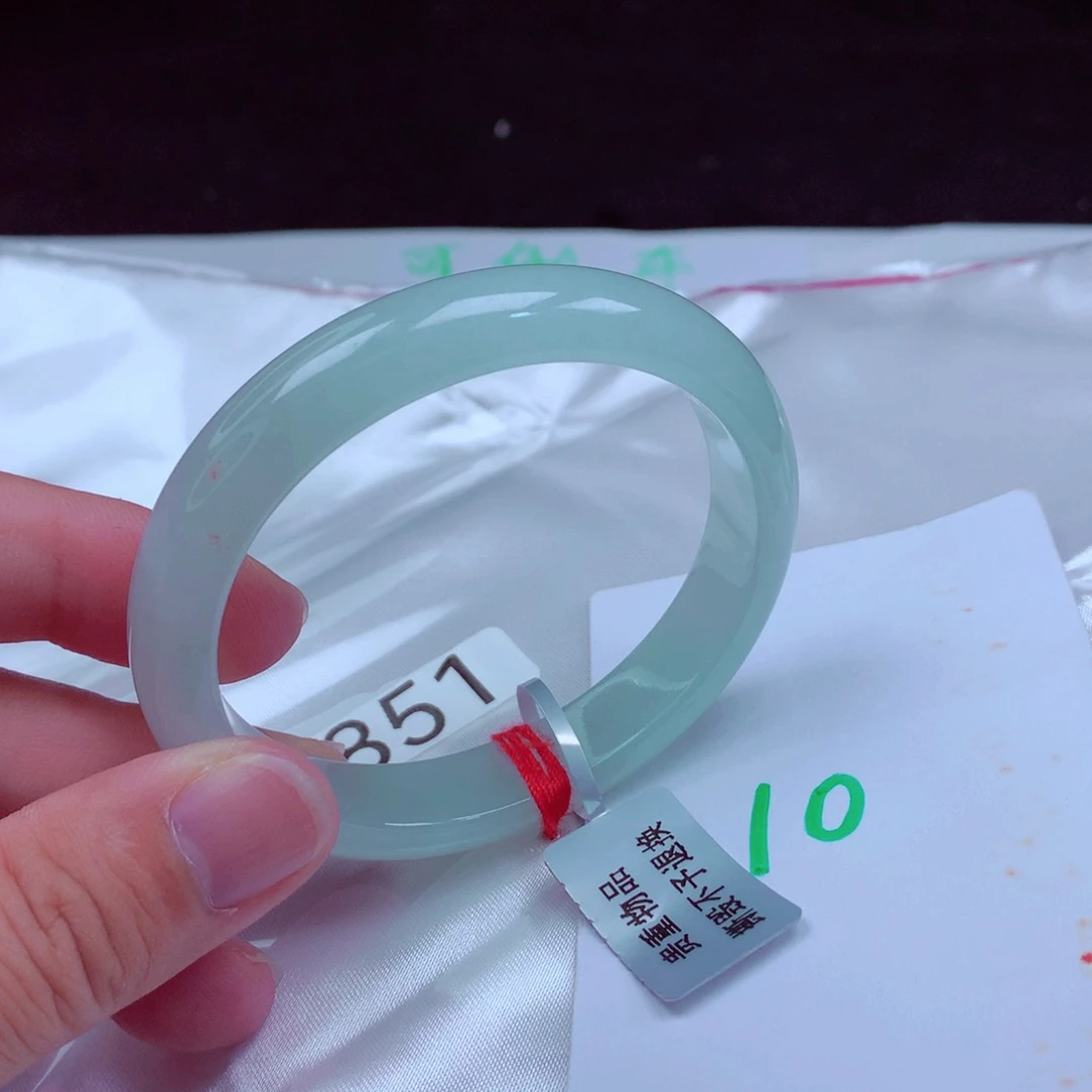 未镶嵌手镯翡翠缅甸天然A货翡翠手镯54.4贵妃