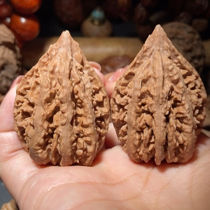 把件文玩核桃东北楸子小雪45