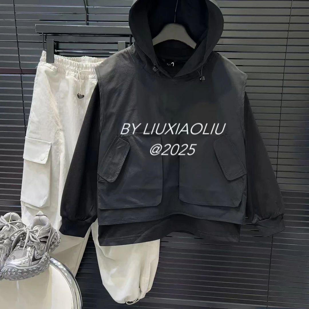 杭州六小六正版 BY LIUXIAOLIU春季儿童假两件卫衣15642