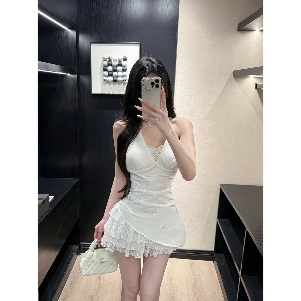 【纯白盛夏】甜美清新白色法式连衣裙夏季新款气质百搭温柔淑女风