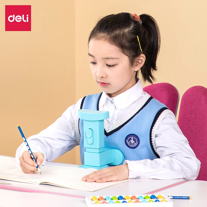 得力写字坐姿矫正器防近视支架纠正书写姿势神器小学生视力保护器