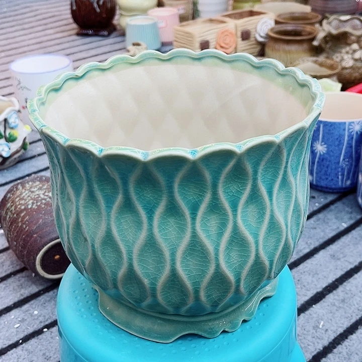 有孔.多肉陶瓷花盆！