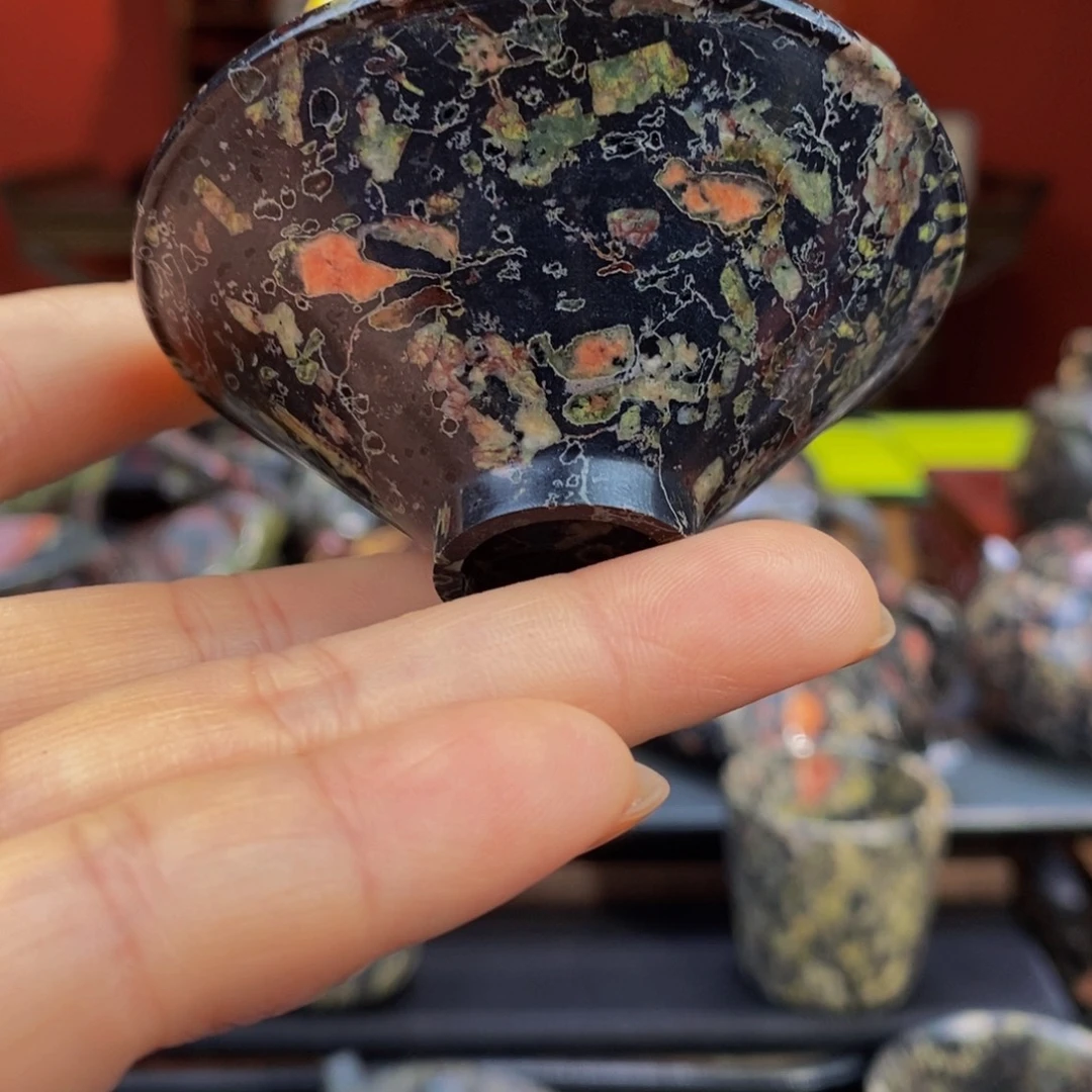 梅花玉精美梅花斗笠盏