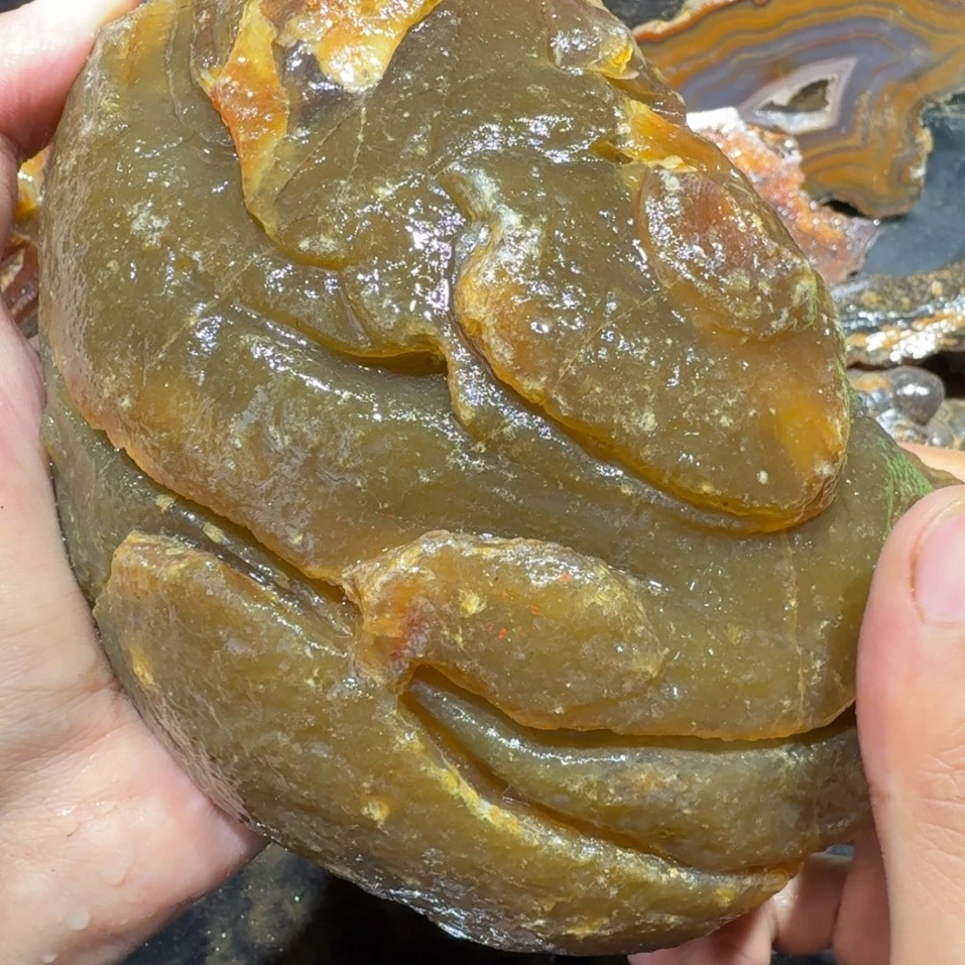 未镶嵌玛瑙/玉髓珠宝半成品