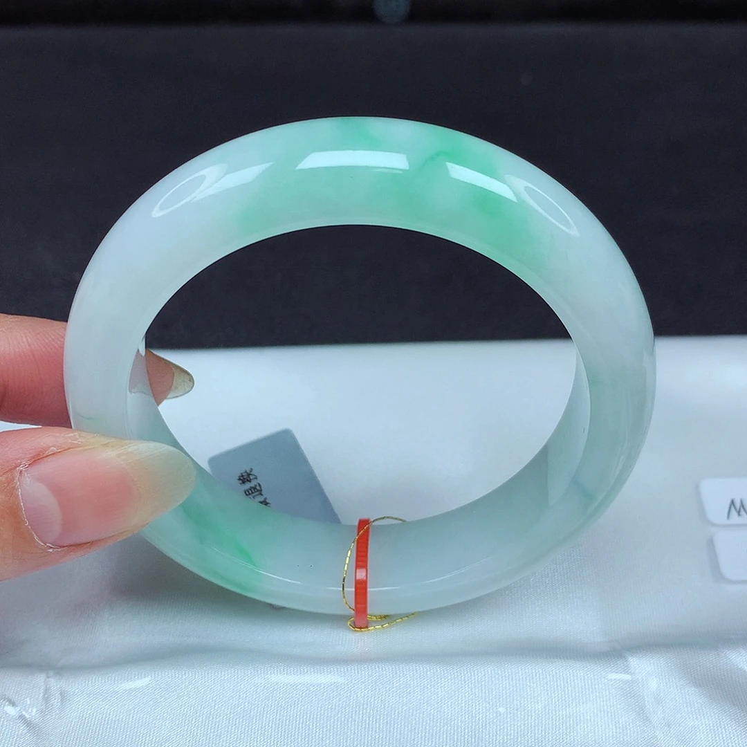 翡翠未镶嵌手镯57轮胎024