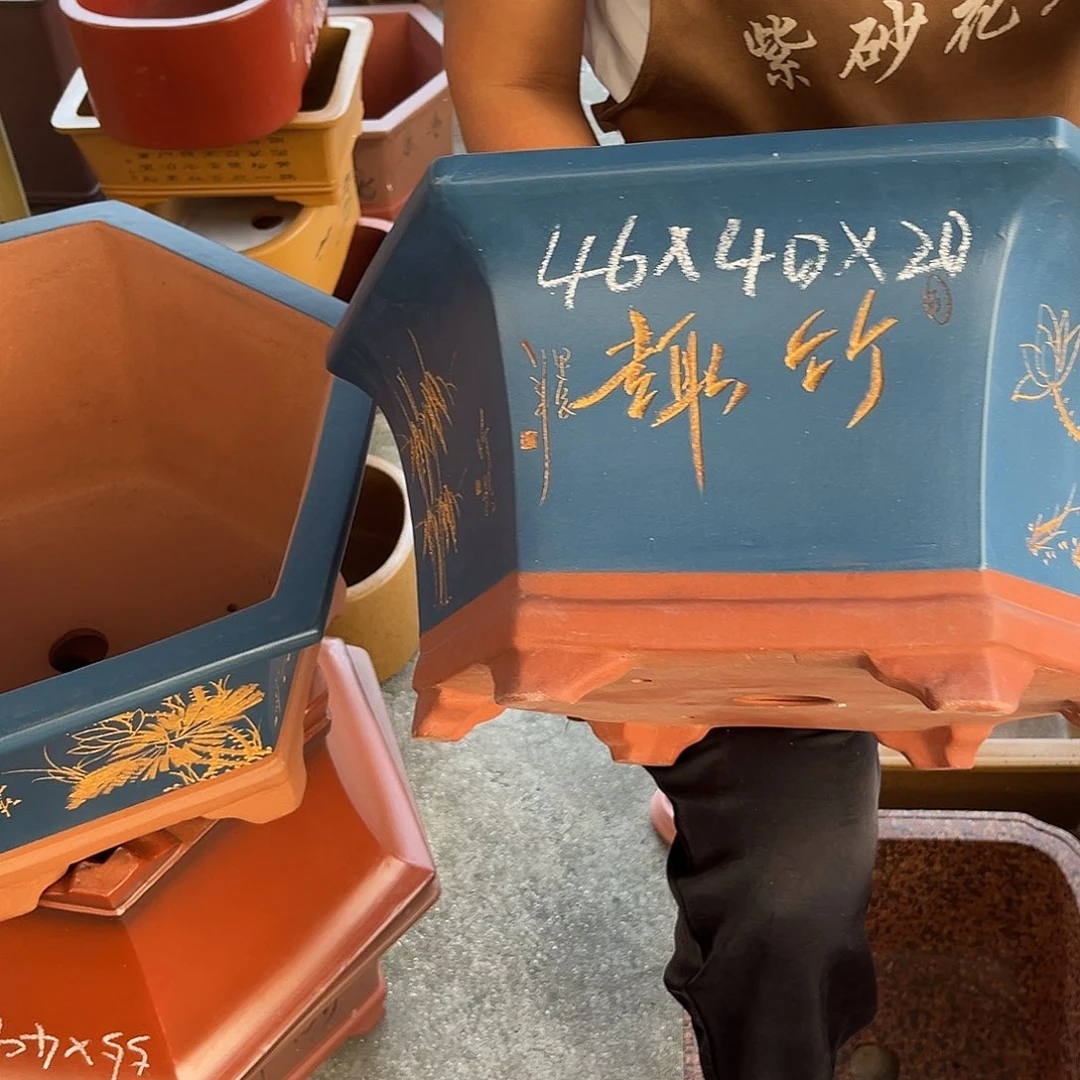 紫砂花盆盆景艺术