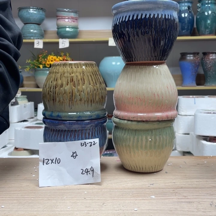 紫砂花盆多肉陶土花盆微瑕24.9