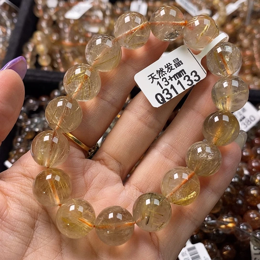 未镶嵌水晶手链水