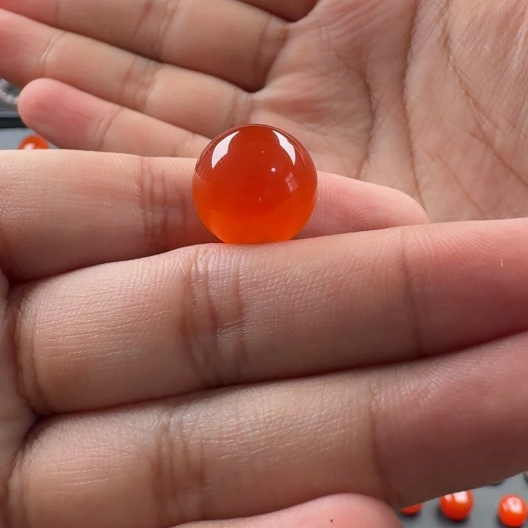 南红玛瑙未镶嵌圆珠15.7mm