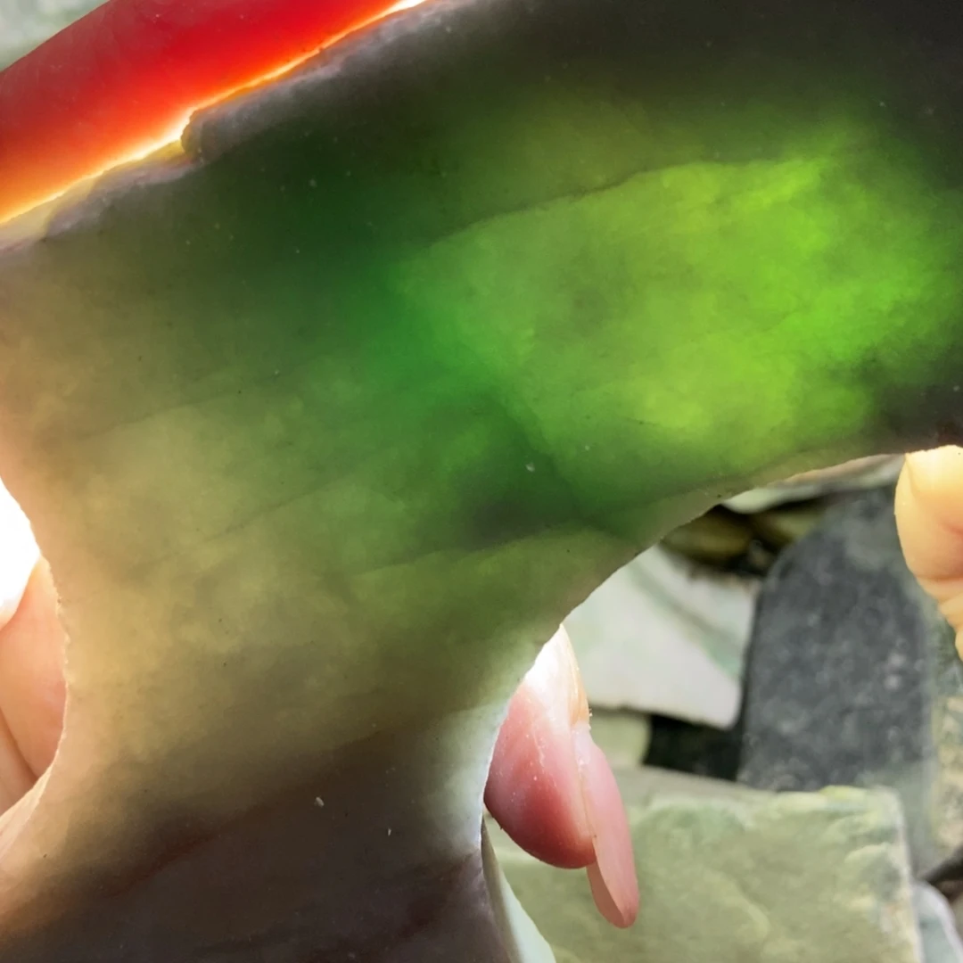 翡翠未镶嵌挂件天然翡翠