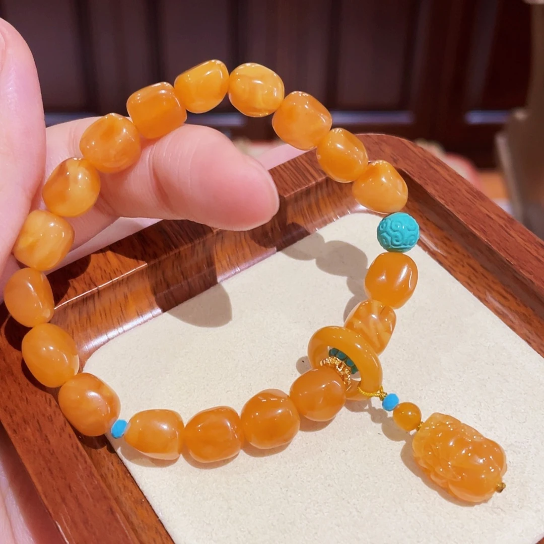 蜜蜡手链未镶嵌手串