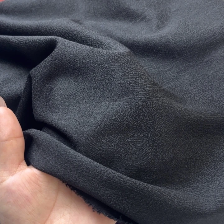 混纺黑色RT提花棉1米