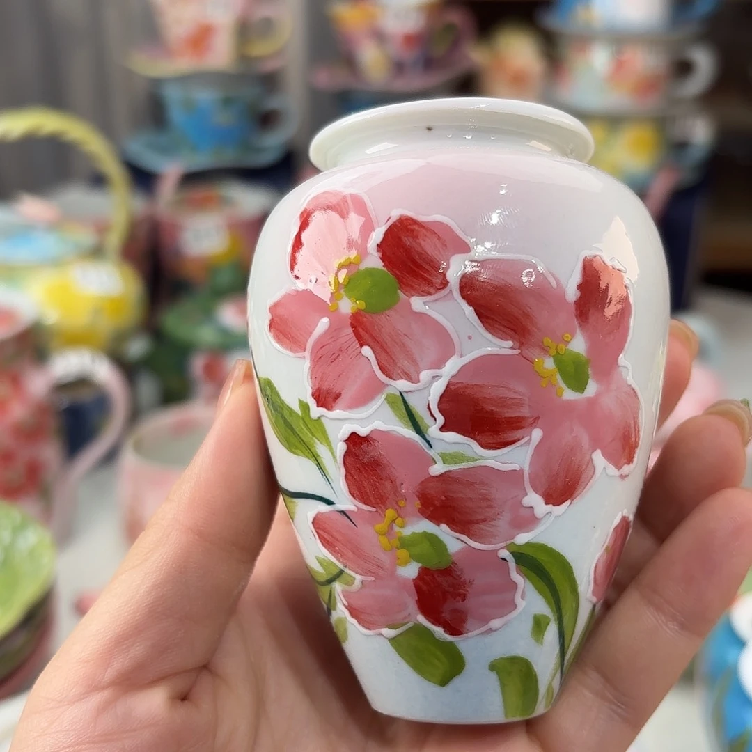 景德镇手绘高温釉下彩陶瓷茶具