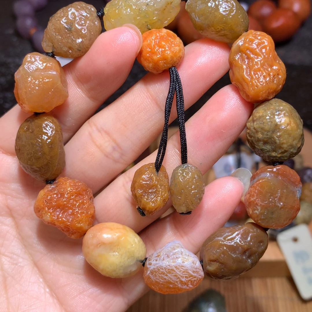 未镶嵌玛瑙/玉髓珠宝半成品