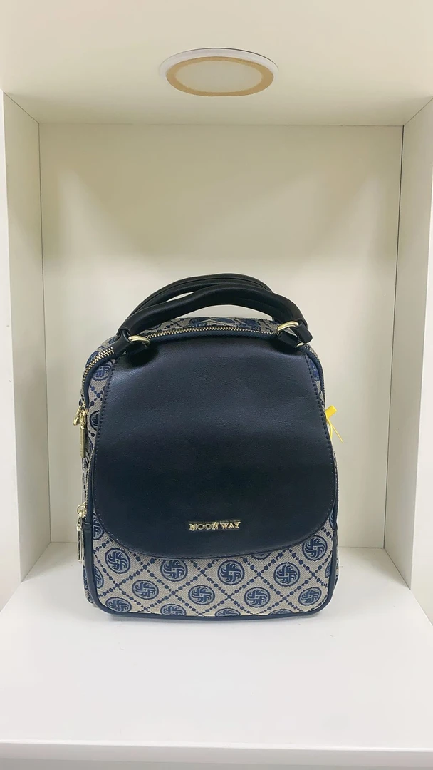 9882#藏蓝色【长25宽12高27】新款时尚多功能百搭女士背包双肩包