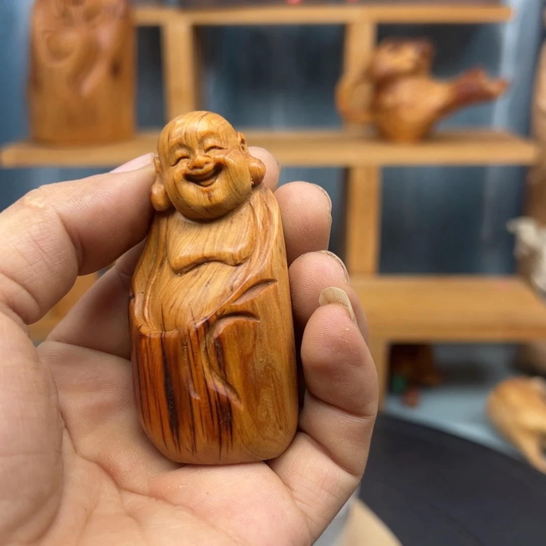 木用****9崖柏木摆件手把件