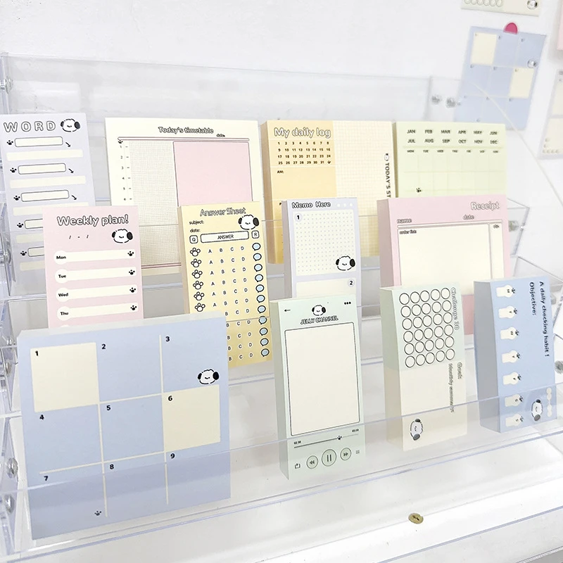 花墨果冻mini砖第二弹可爱学生便签本学习笔记计划纸便签纸100p