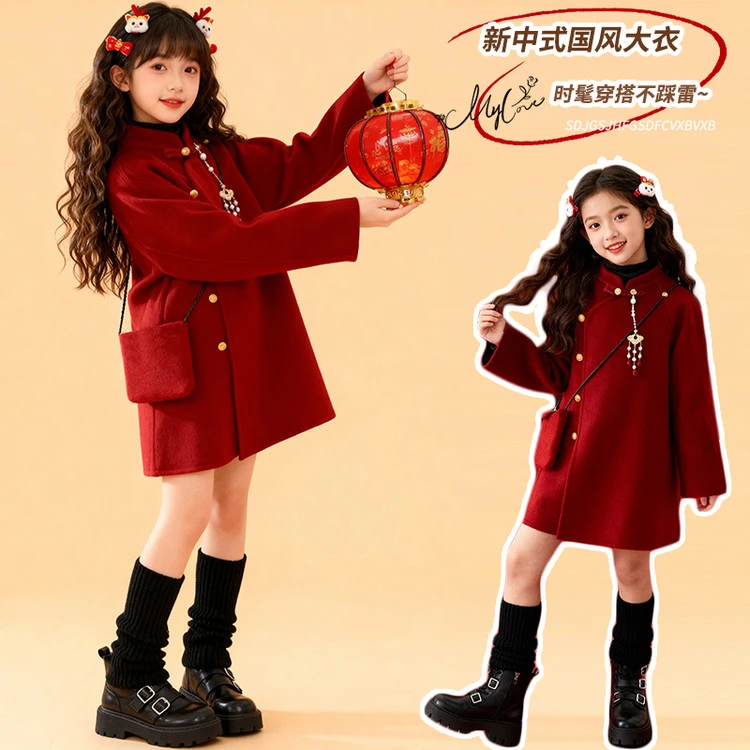 唐装冬季女童中大童潮流四季流行