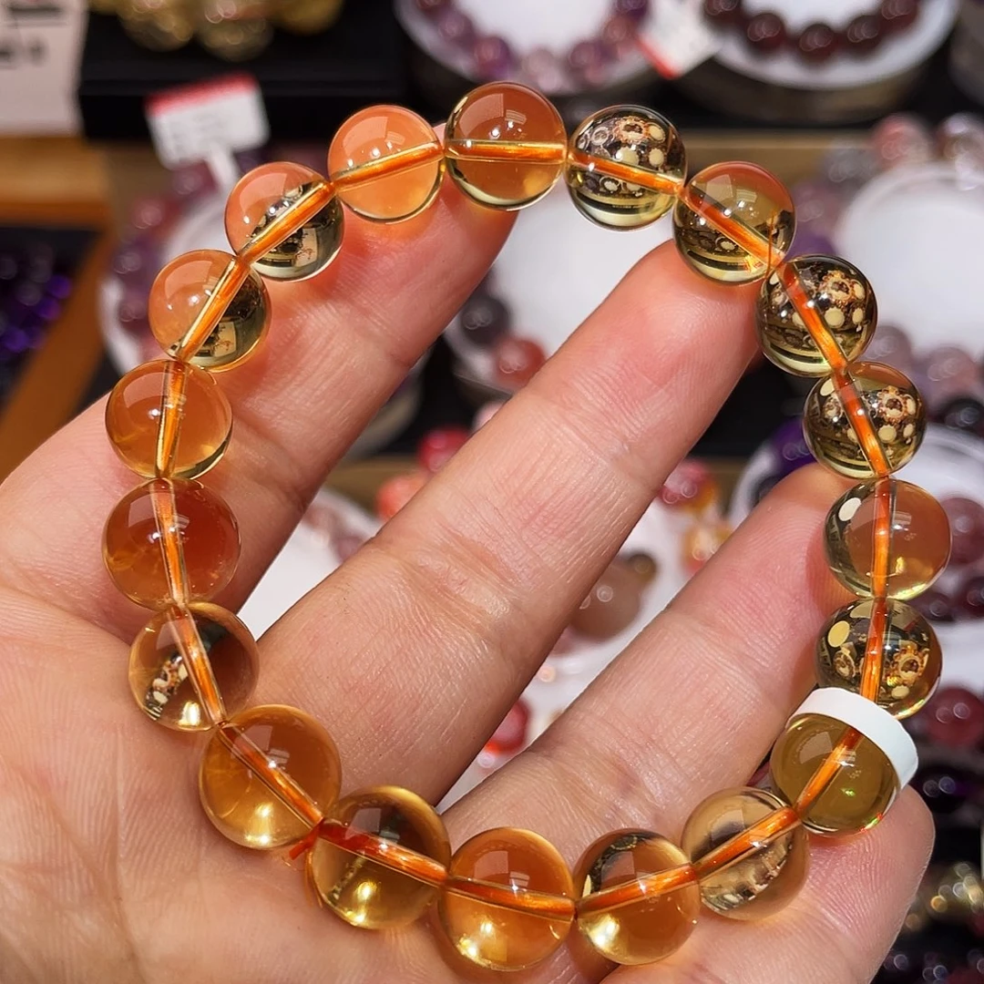 未镶嵌水晶手链巴西黄水10.6