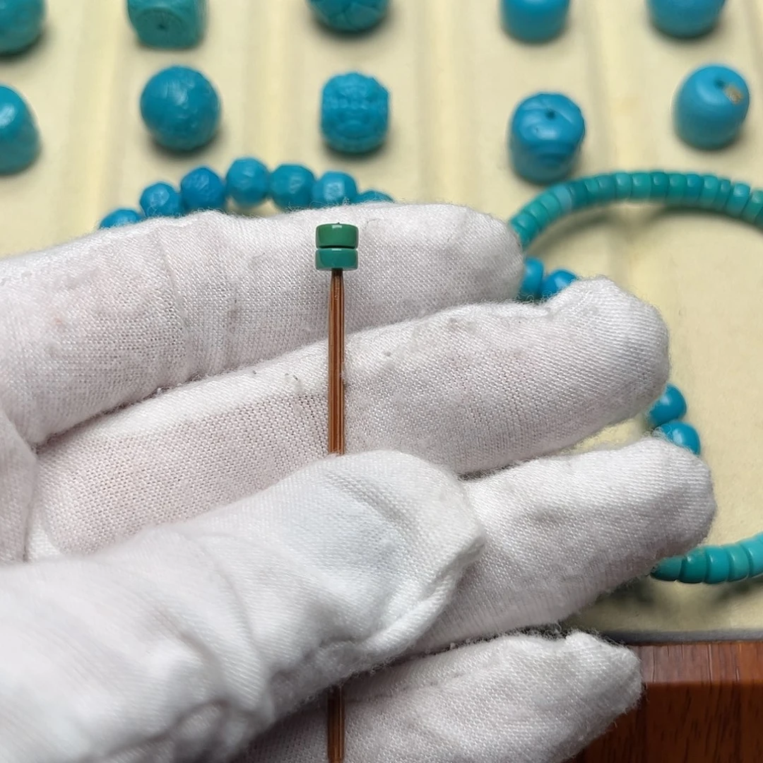 绿松石未镶嵌无镶嵌天然绿松石直切4.5