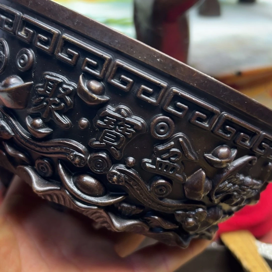 铜摆件欢迎欢迎你