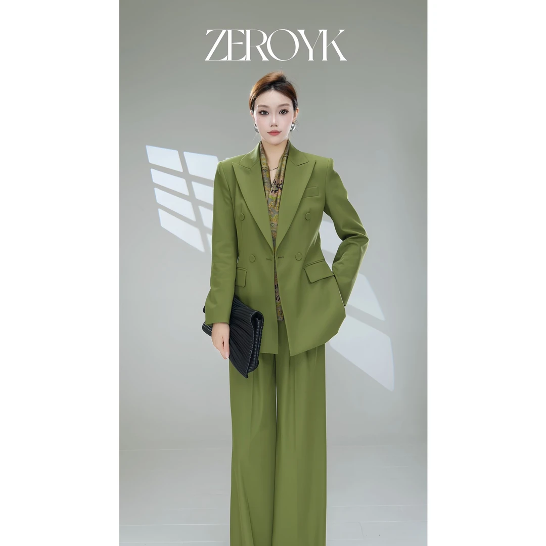 ZEROYK翎蔻 深圳南油休闲秋季松弛感极简纯色丝巾三件套