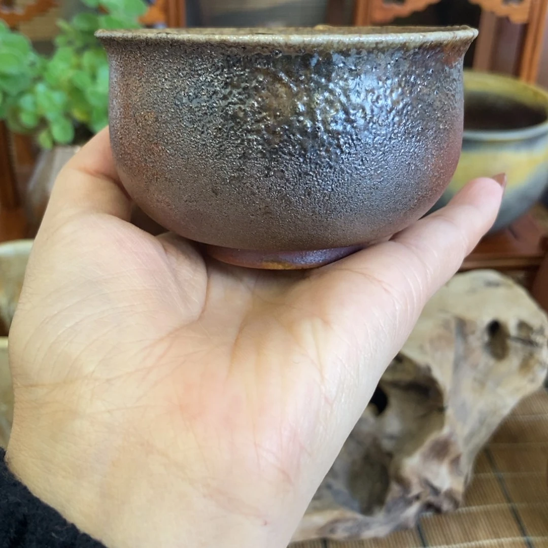 通红柴烧主人杯红色?****༻