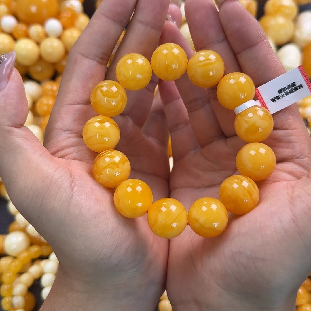 蜜蜡未镶嵌珠宝奇石同料18mm