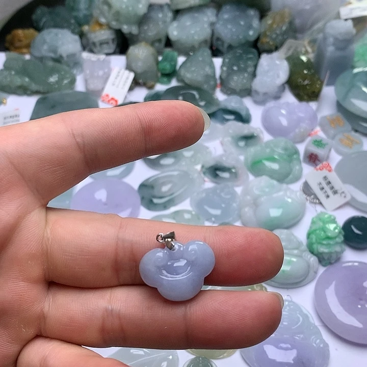 翡翠未镶嵌颈饰天然翡翠