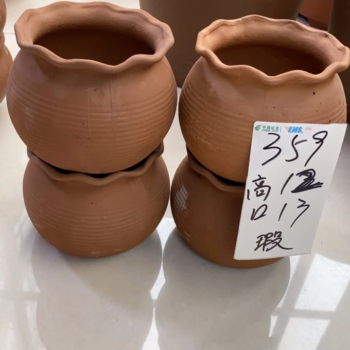 粗陶红陶绿植花盆359