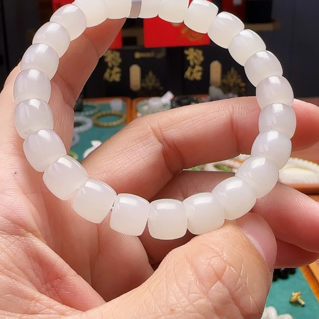 和田玉未镶嵌手链