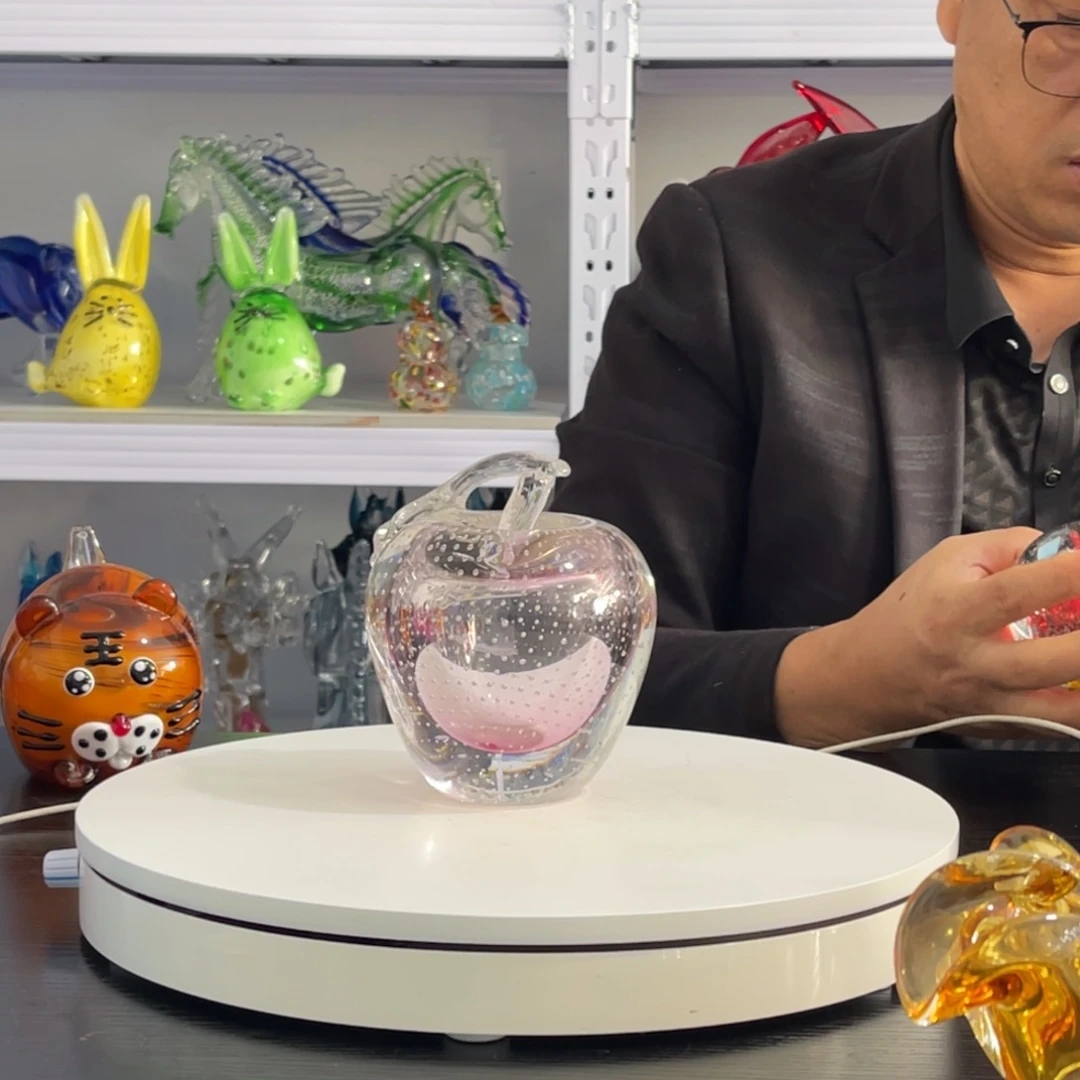 琉璃淄博琉璃，手工苹果