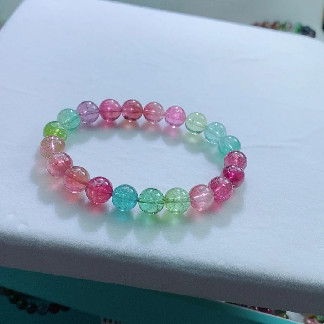 碧玺手链未镶嵌9mm左右