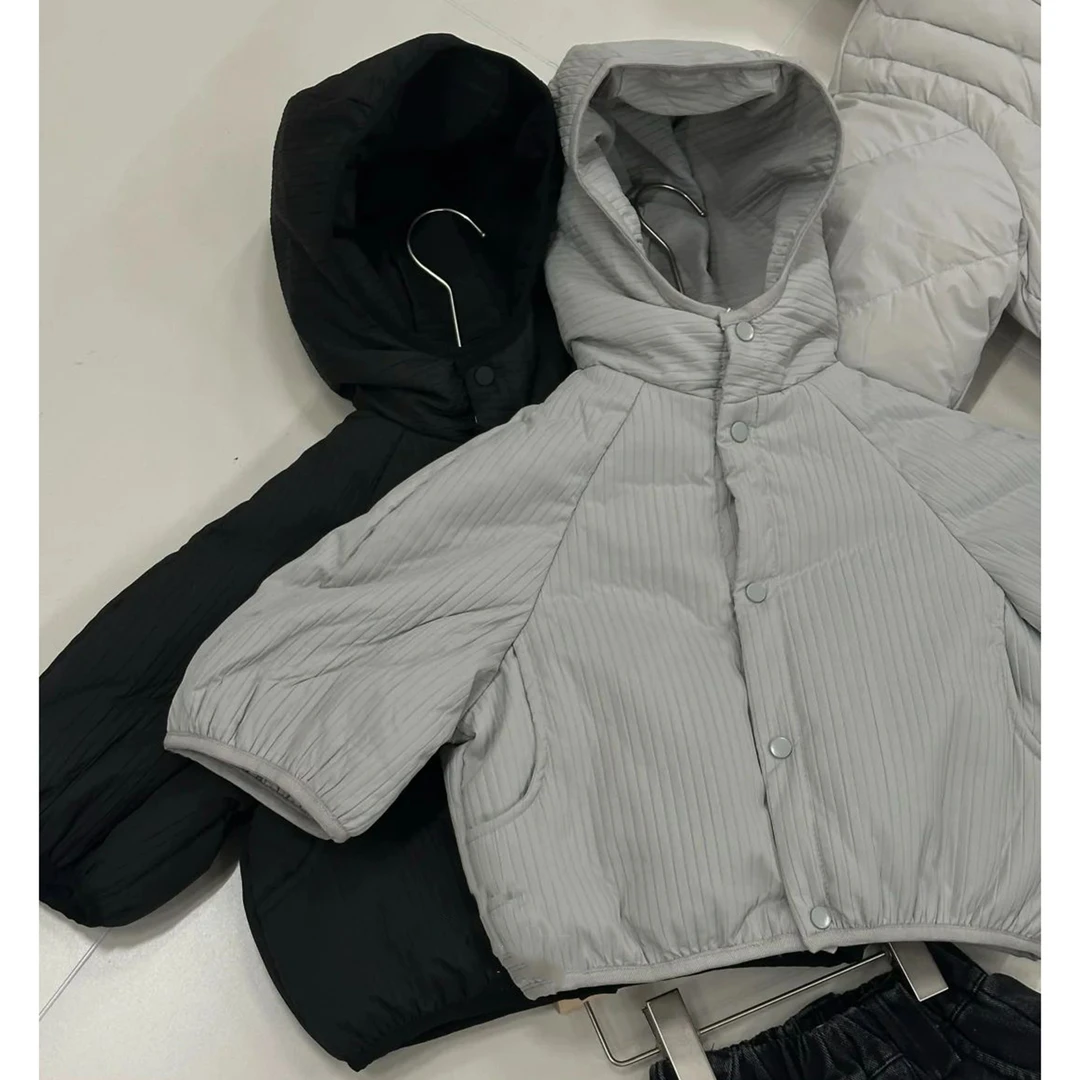 男女童2025新款秋冬季棉服儿童洋气保暖舒适连帽夹棉外套宝宝衣服