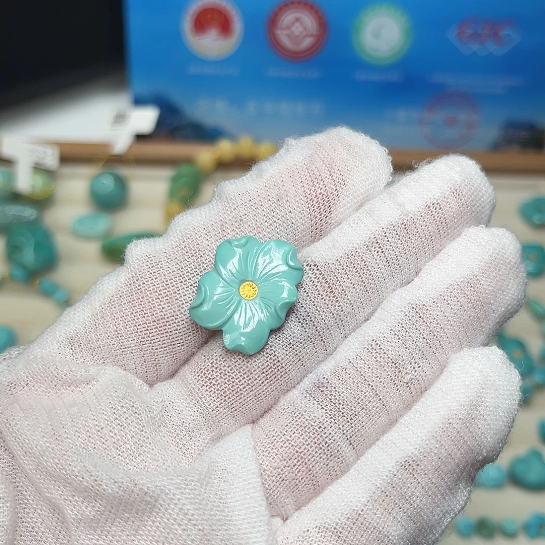 水****绿松石未镶嵌珠宝半成品