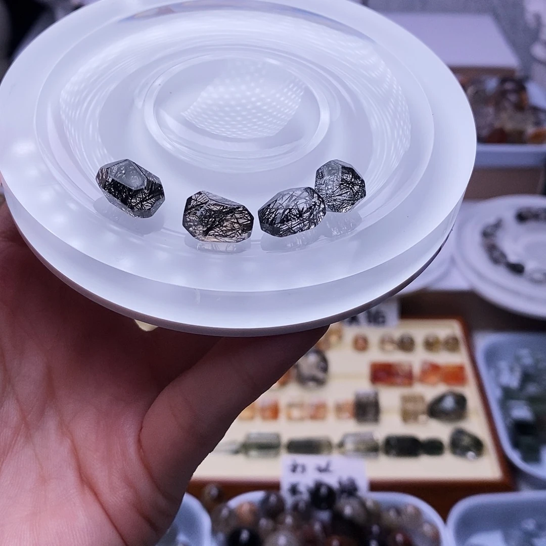 水晶天然水晶打孔不退不换未镶嵌
